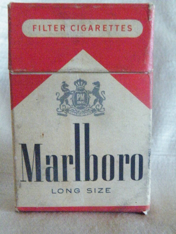 Marlboro Long Size American version 1955 58 cigarettes wide flat hard box
